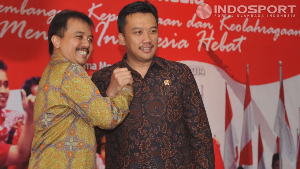 Mantan Menpora Roy Suryo, Rabu (29/10/14), berpesan pada Menpora Imam Nahrawi untuk satukan KNPI dan PSSI di era Kabinet Kerja Jokowi.  Copyright: &copy; Ratno Prasetyo/Indosport